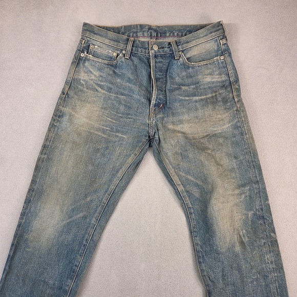 Ordinary Fits Jeans Mens 30x26 Selvedge Made In Japan Honeycomb Whiskers - Picture 8 of 13